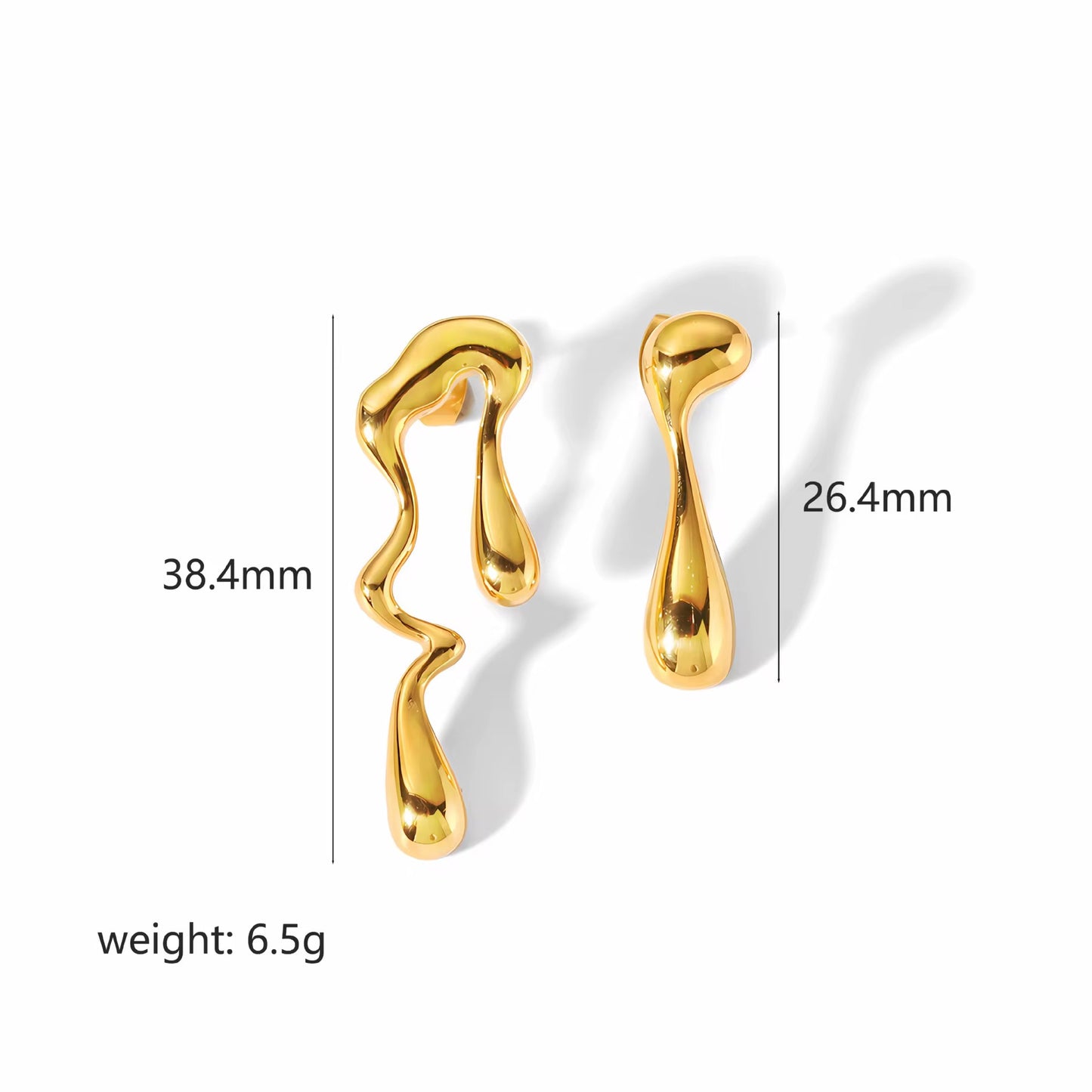 ARETES GOTAS GOLD