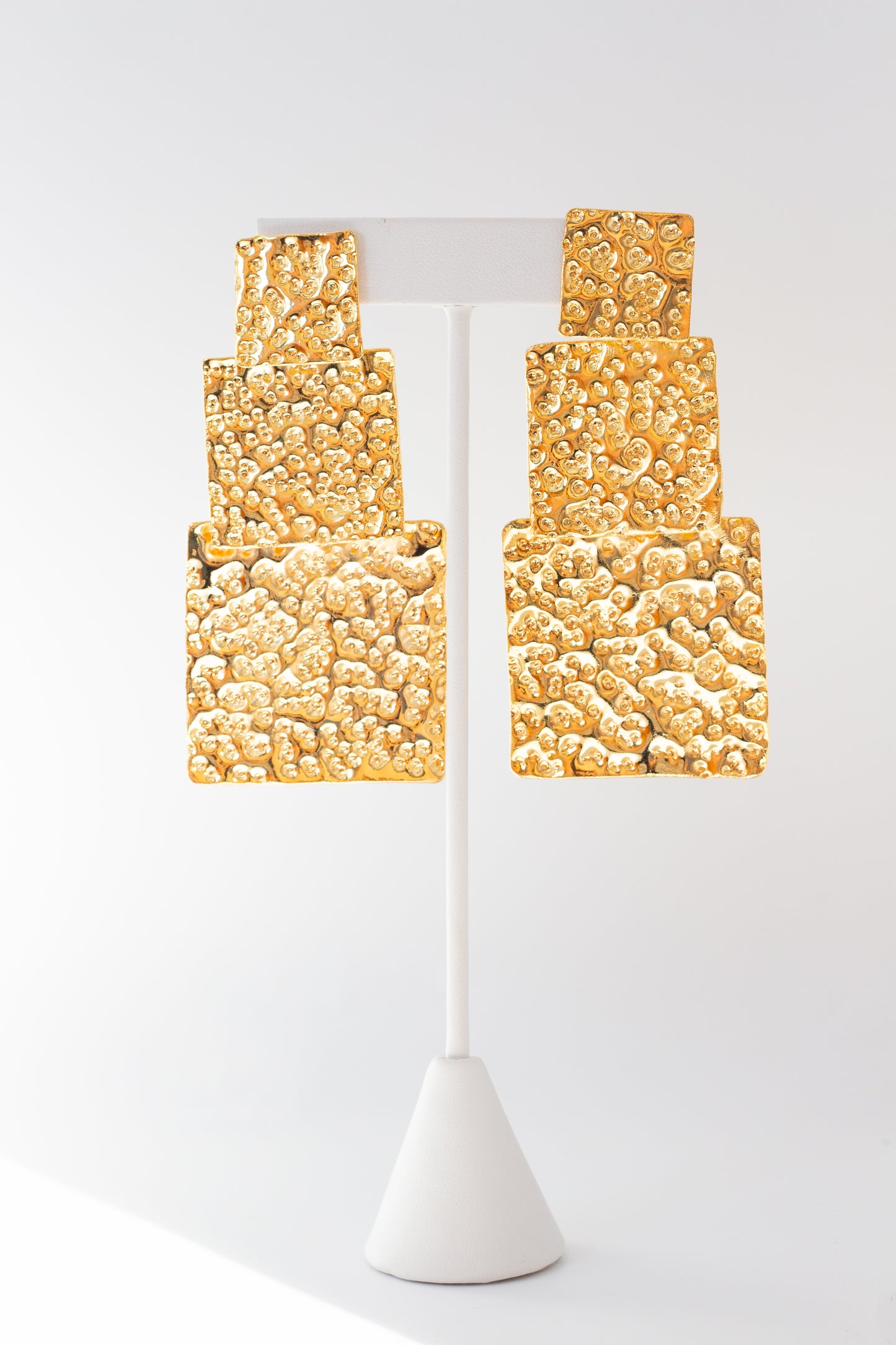 ARETES TRIPLE CUADRO