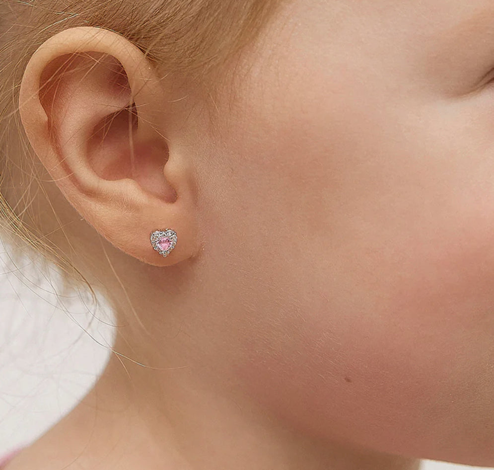 ARETES PRINCESS HEART