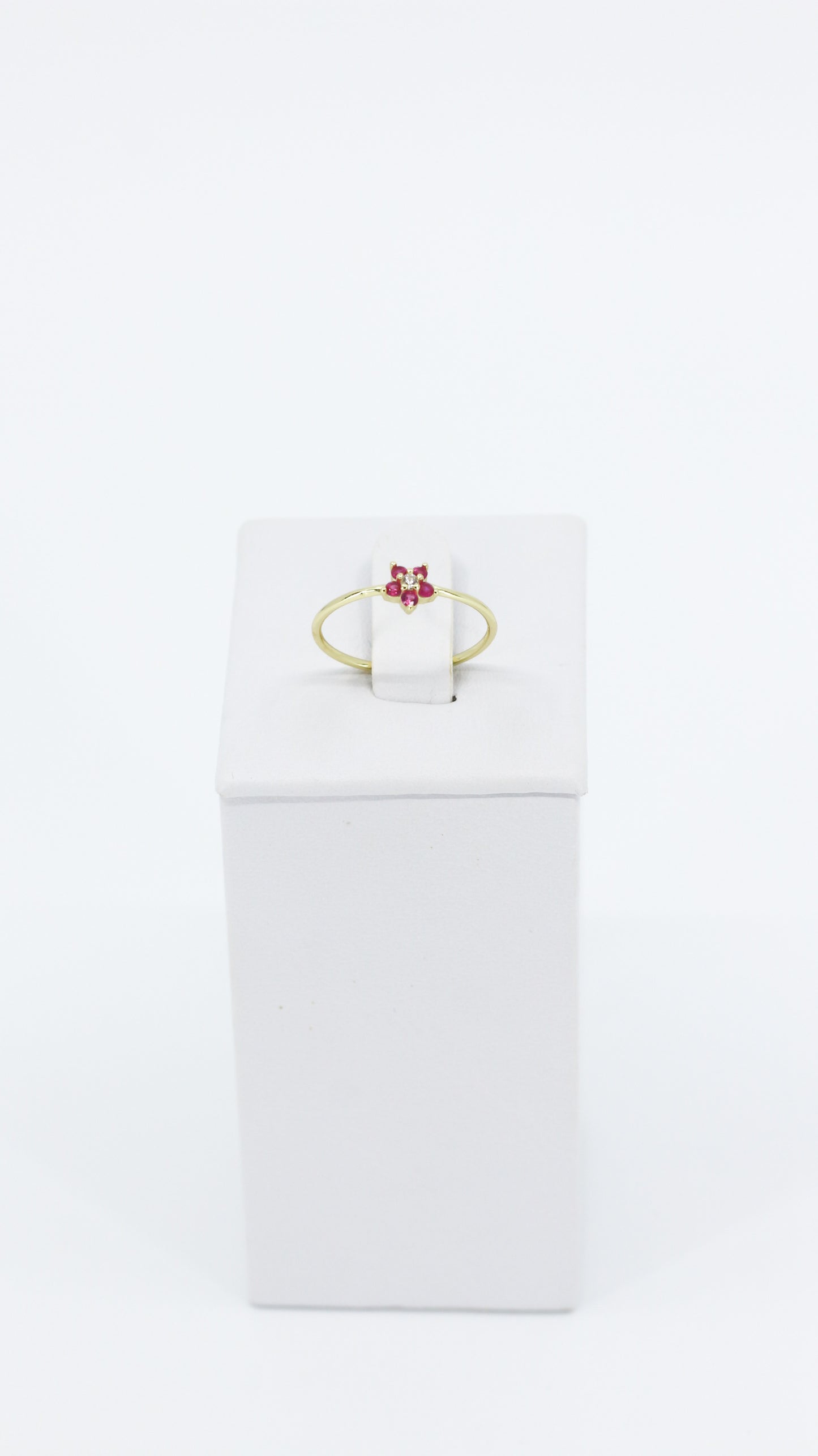 ANILLO CON FLOR ZR ROSA
