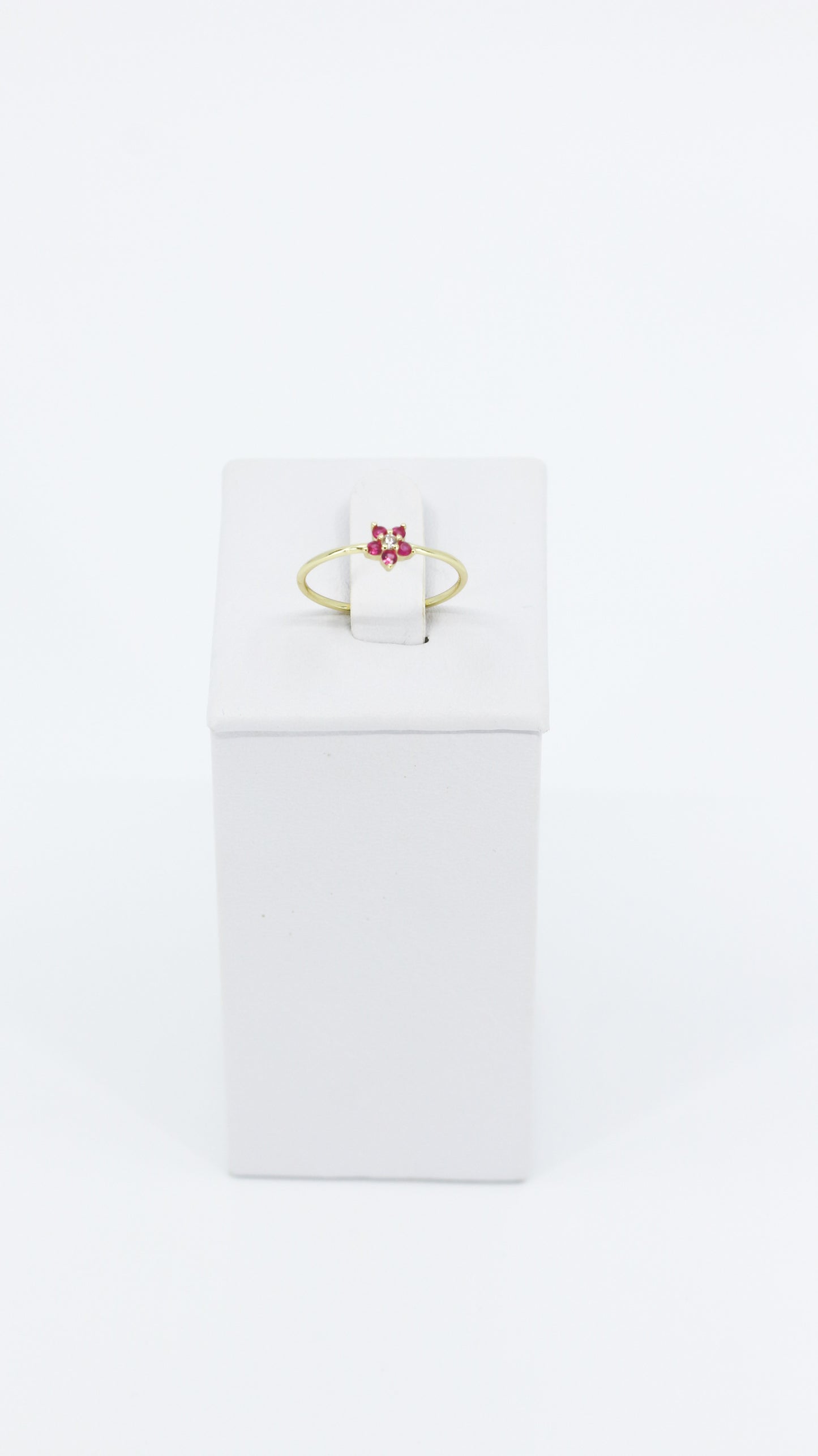 ANILLO CON FLOR ZR ROSA