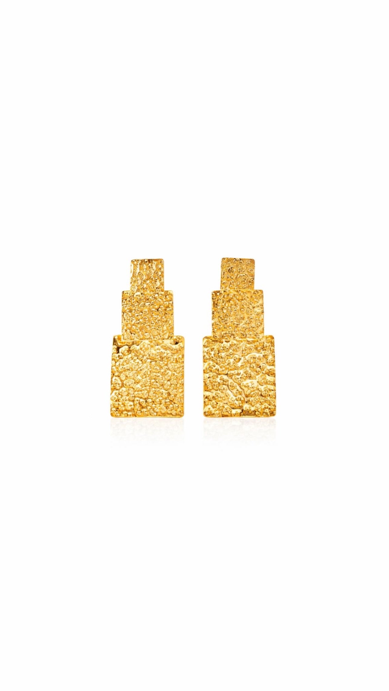 ARETES TRIPLE CUADRO