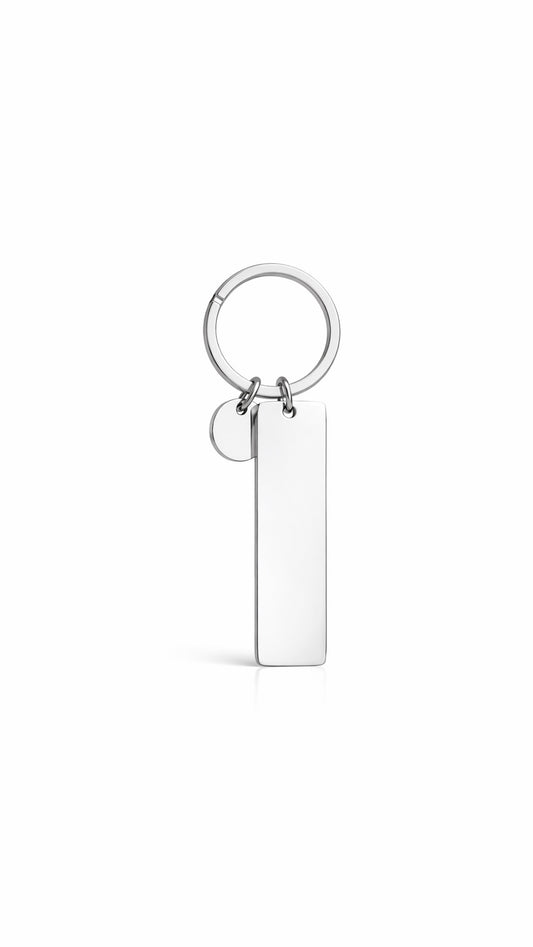 LLAVERO RECTANGLE SILVER