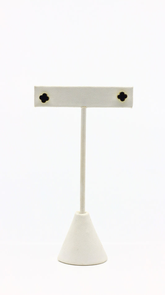 ARETES MINI CLOVER BLACK