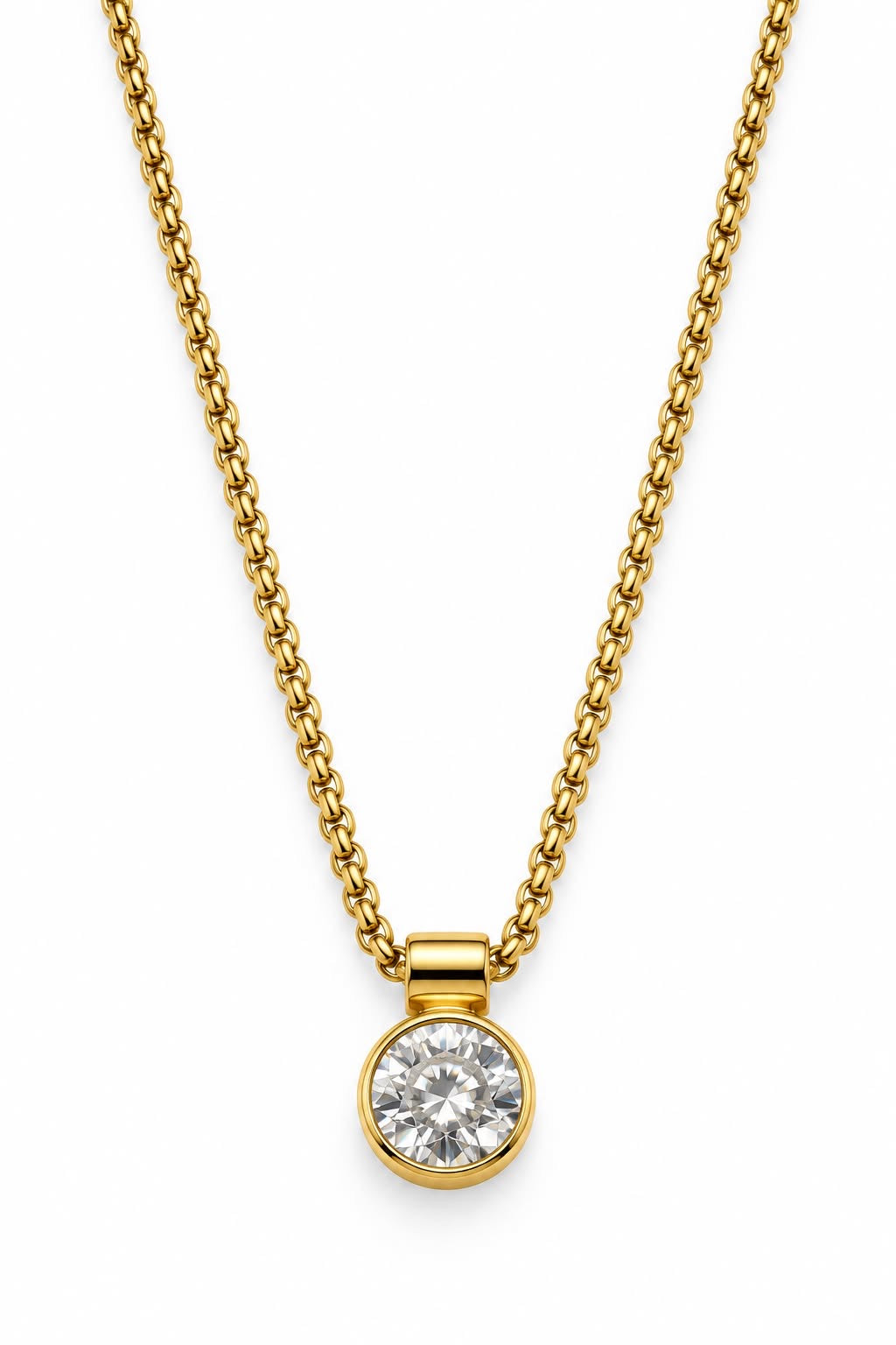 CADENA CON DIJE DE ZIRCONIA
