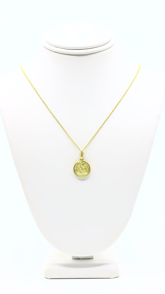 CADENA LUZ DE BAUTISMO GOLD