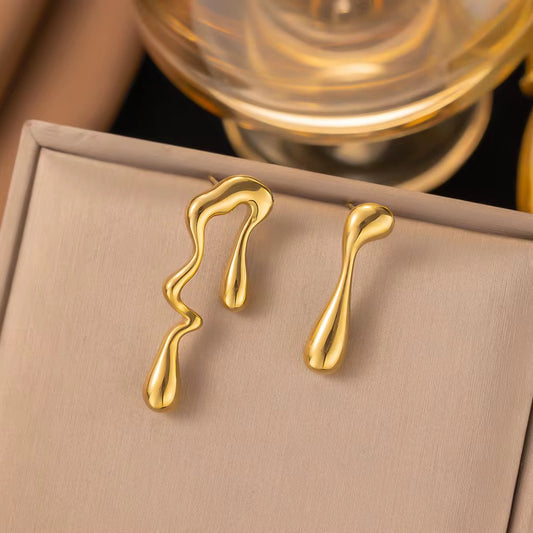 ARETES GOTAS GOLD