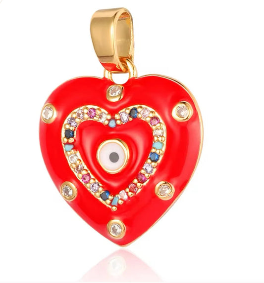 DIJE CORAZON ROJO