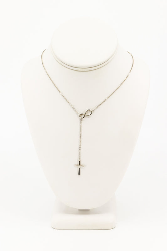 CADENA INFINITY AND CROSS SILVER