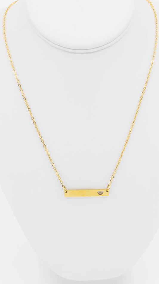 CADENA PLACA RECTANGULAR