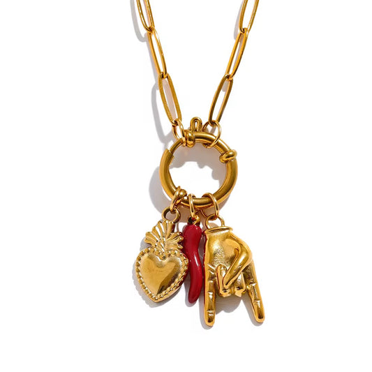 CADENA CORAZÓN VALIENTE