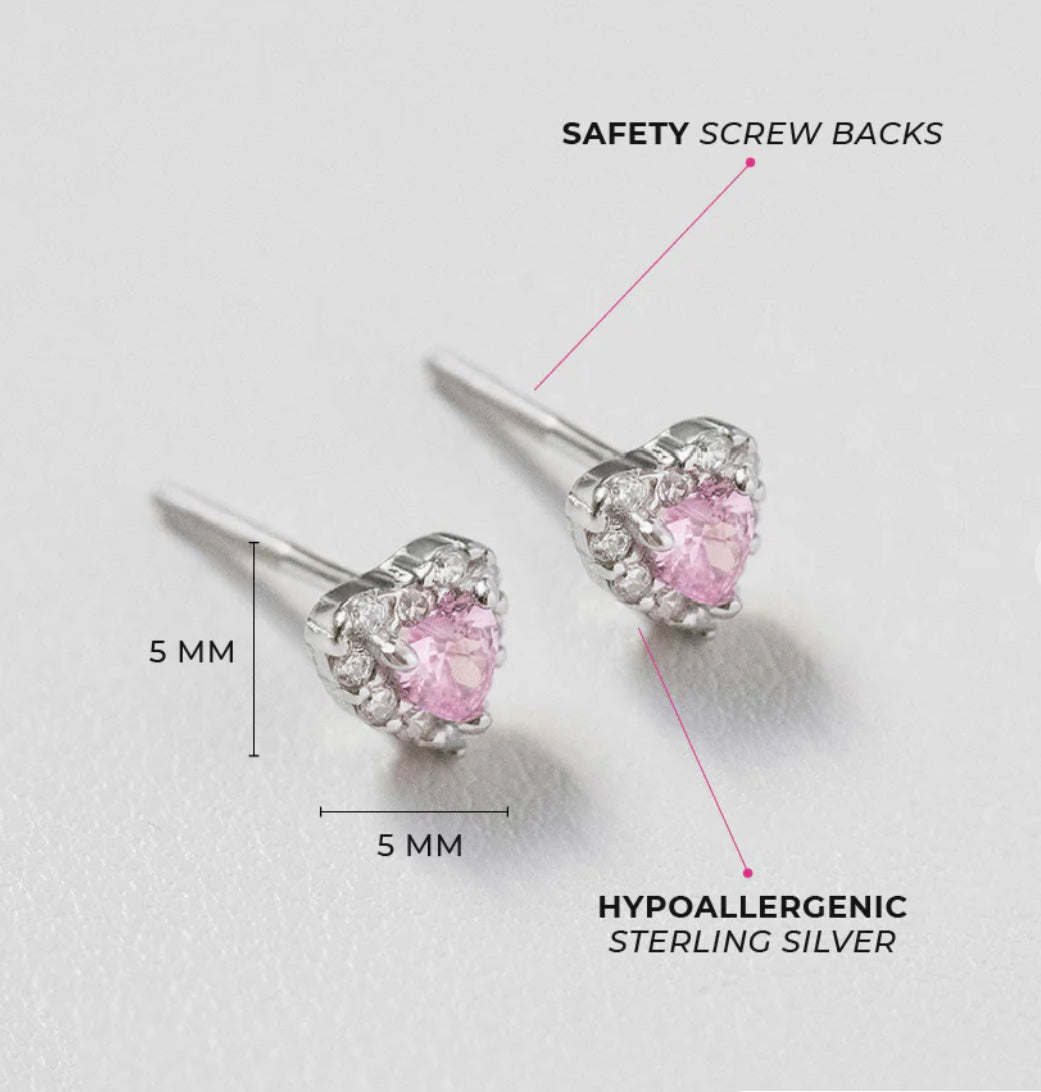 ARETES PRINCESS HEART
