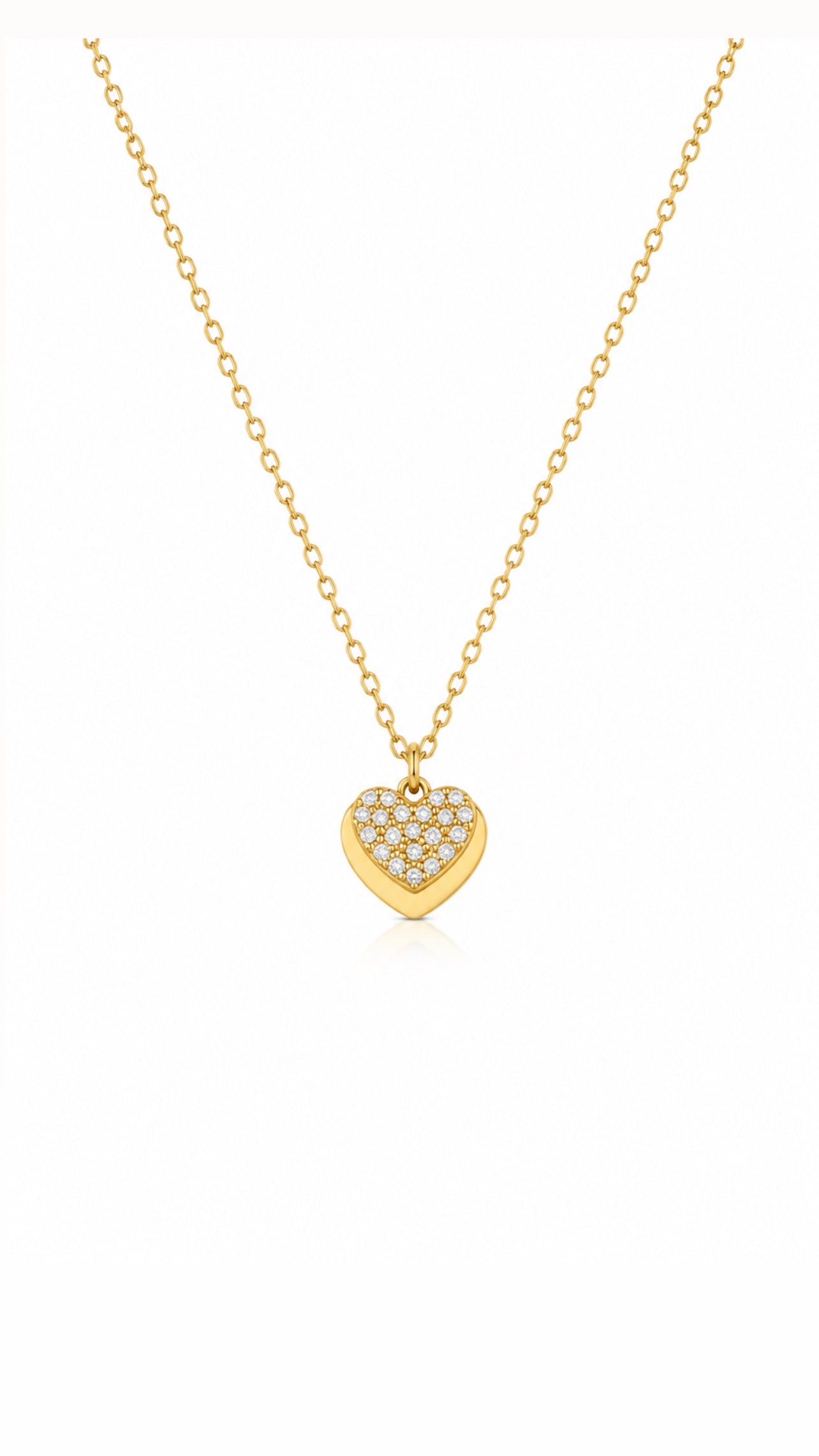 CADENA CORAZÓN DOBLE
