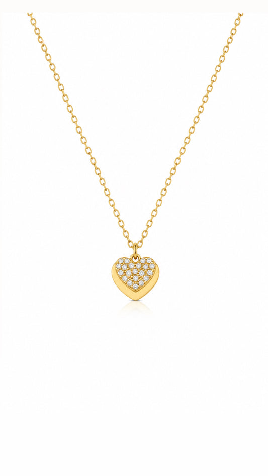 CADENA CORAZÓN DOBLE