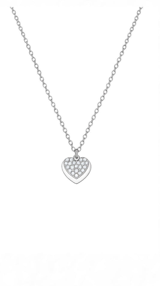 CADENA CORAZÓN DOBLE SILVER