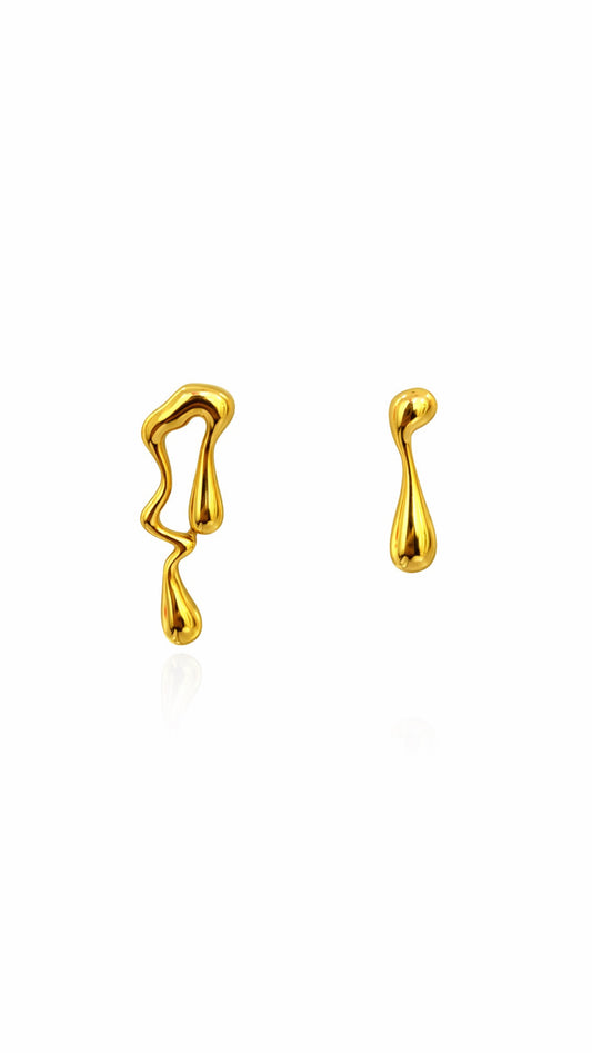 ARETES GOTAS GOLD