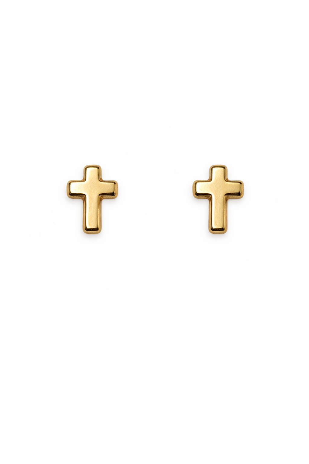 ARETES DE CRUZ SÓLIDA
