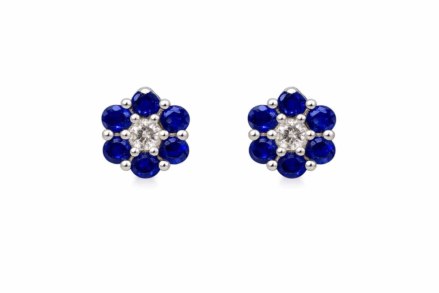 ARETES FLOWER BLUE