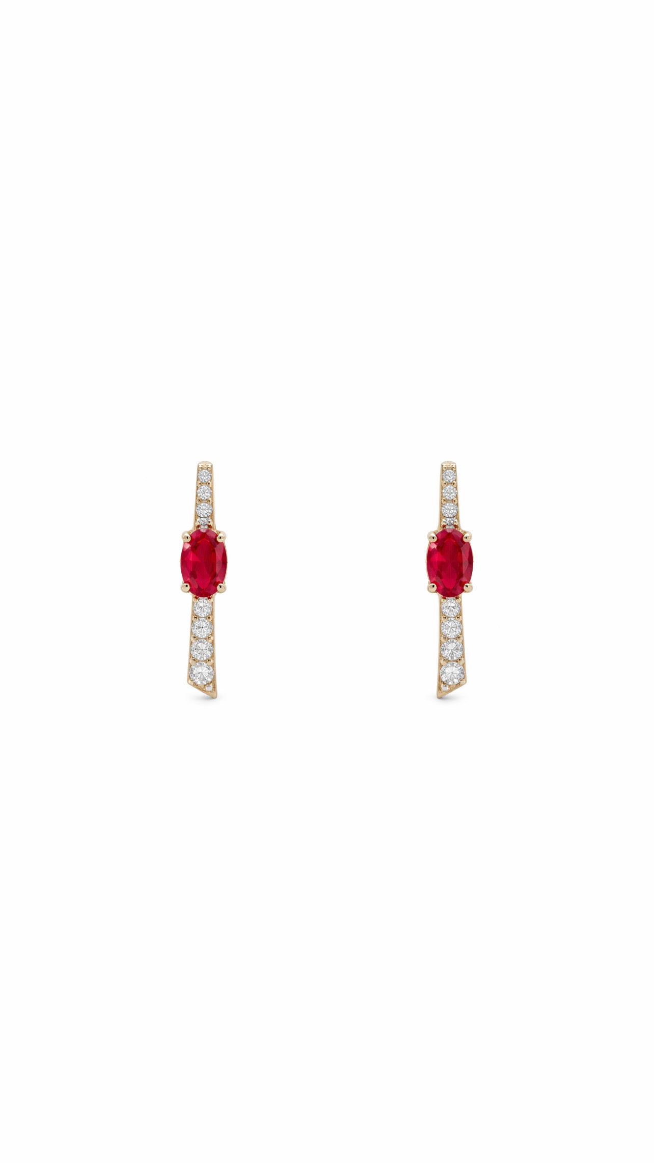 ARETES CON ZIR ROJA