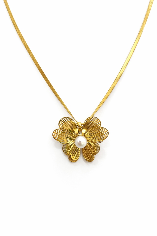CADENA PERLA FLOR